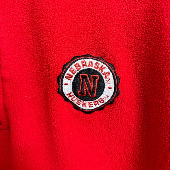 Champion University of Nebraska Sweater Mens L 1/4 Zip Pullover Cornhuskers Red - Picture 4 of 8
